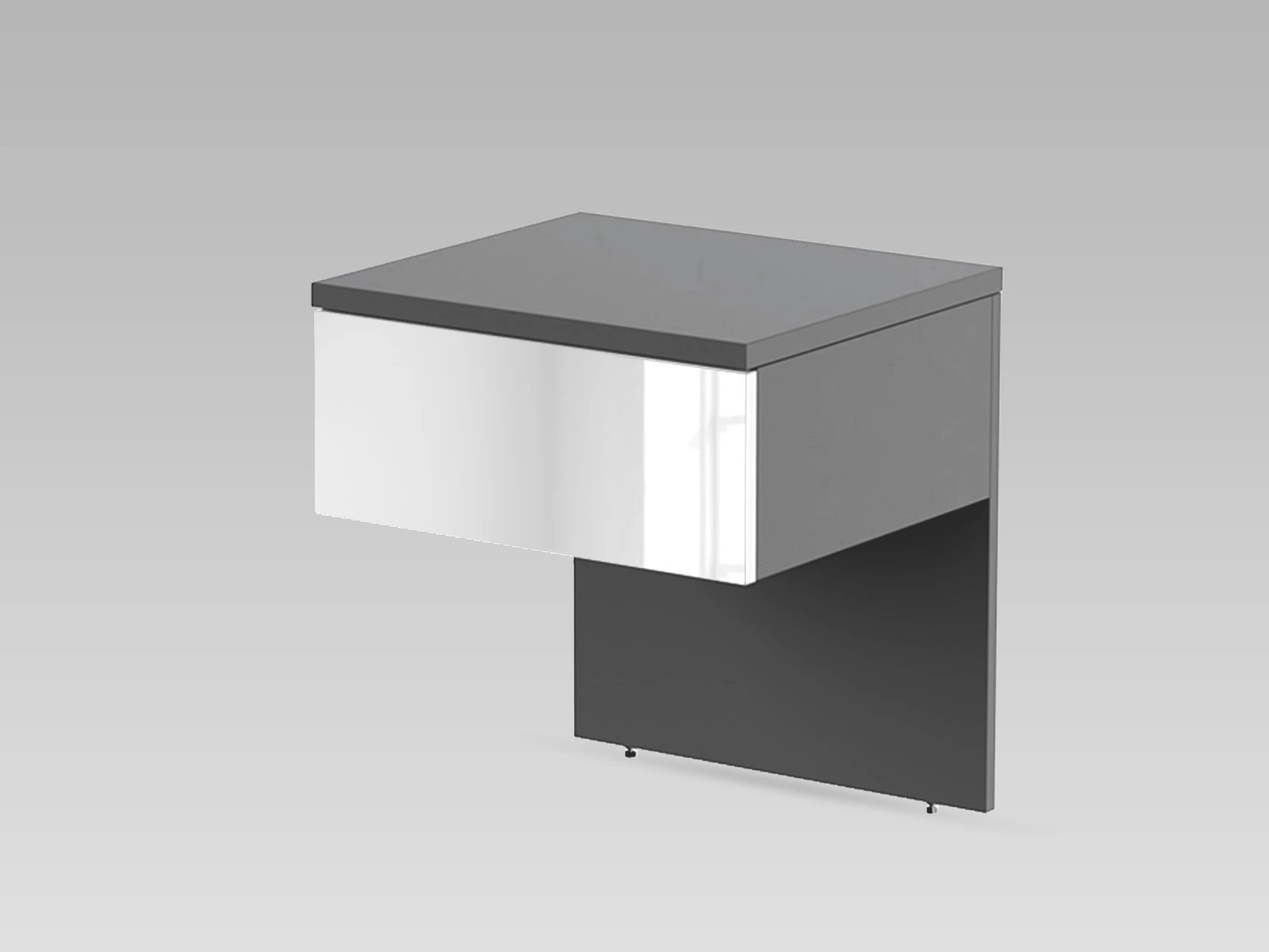 2 Bedside table Antracyt / Lustro