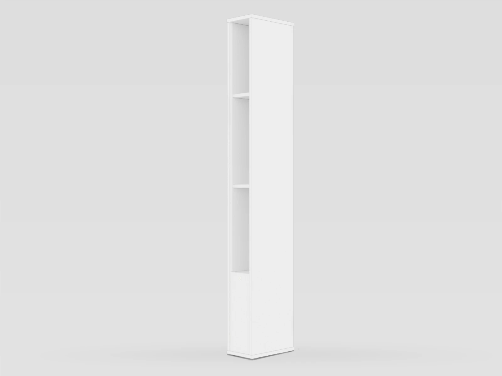 2 Standing shelf M1 (width 23 cm) incl.LED White