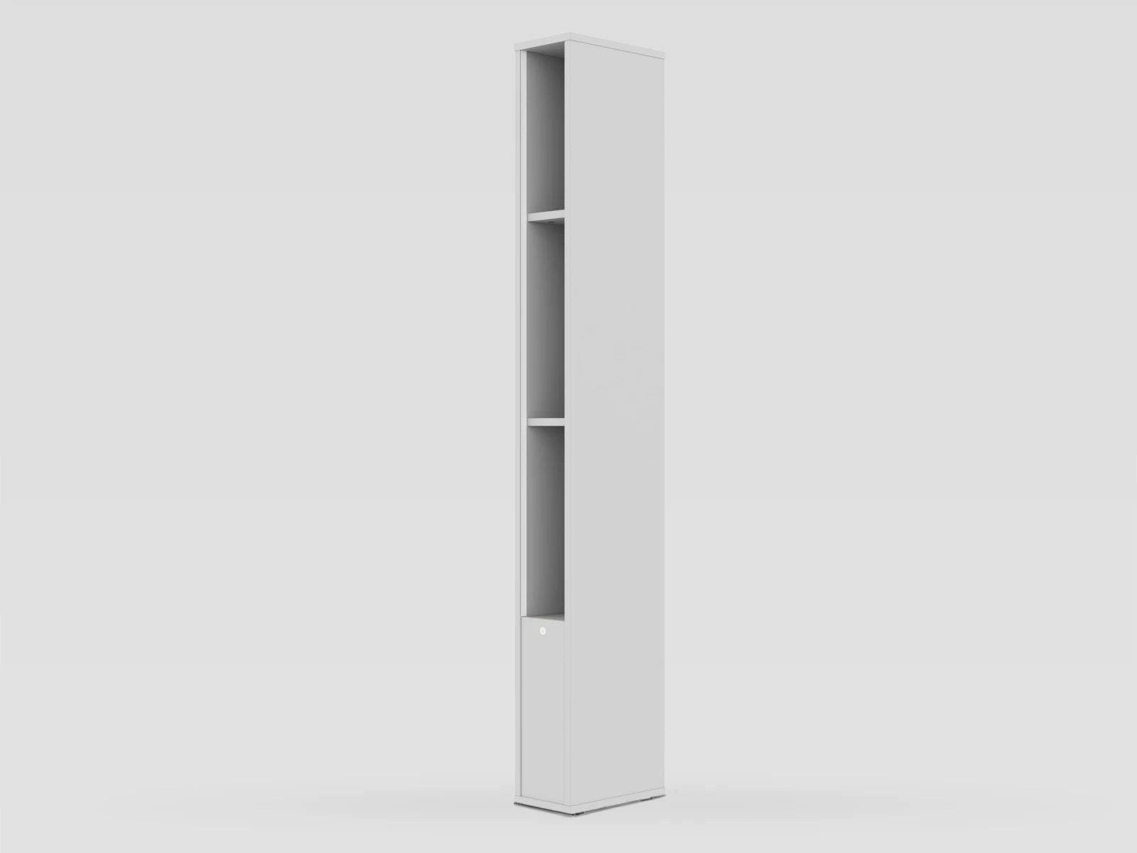 2 Standing shelf M1 (width 23 cm) incl.LED Pearl Grey