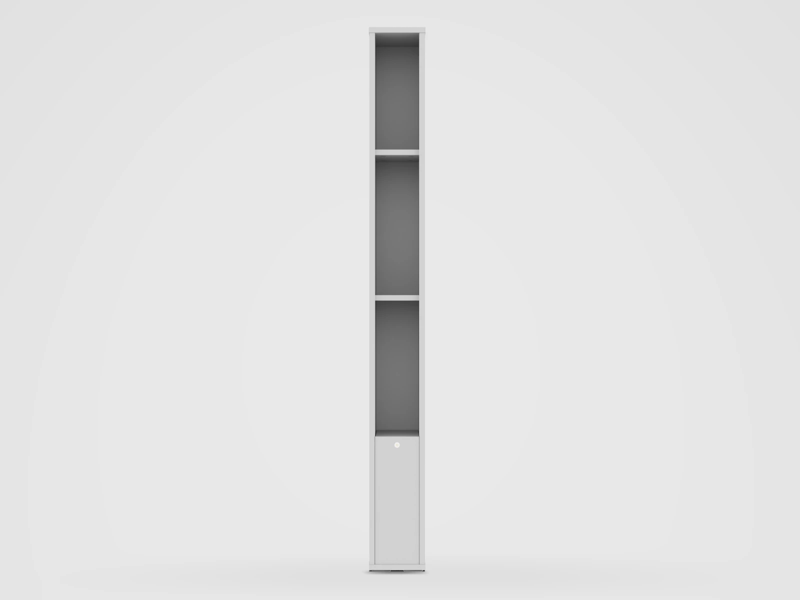 1 Standing shelf M1 (width 23 cm) incl.LED Pearl Grey